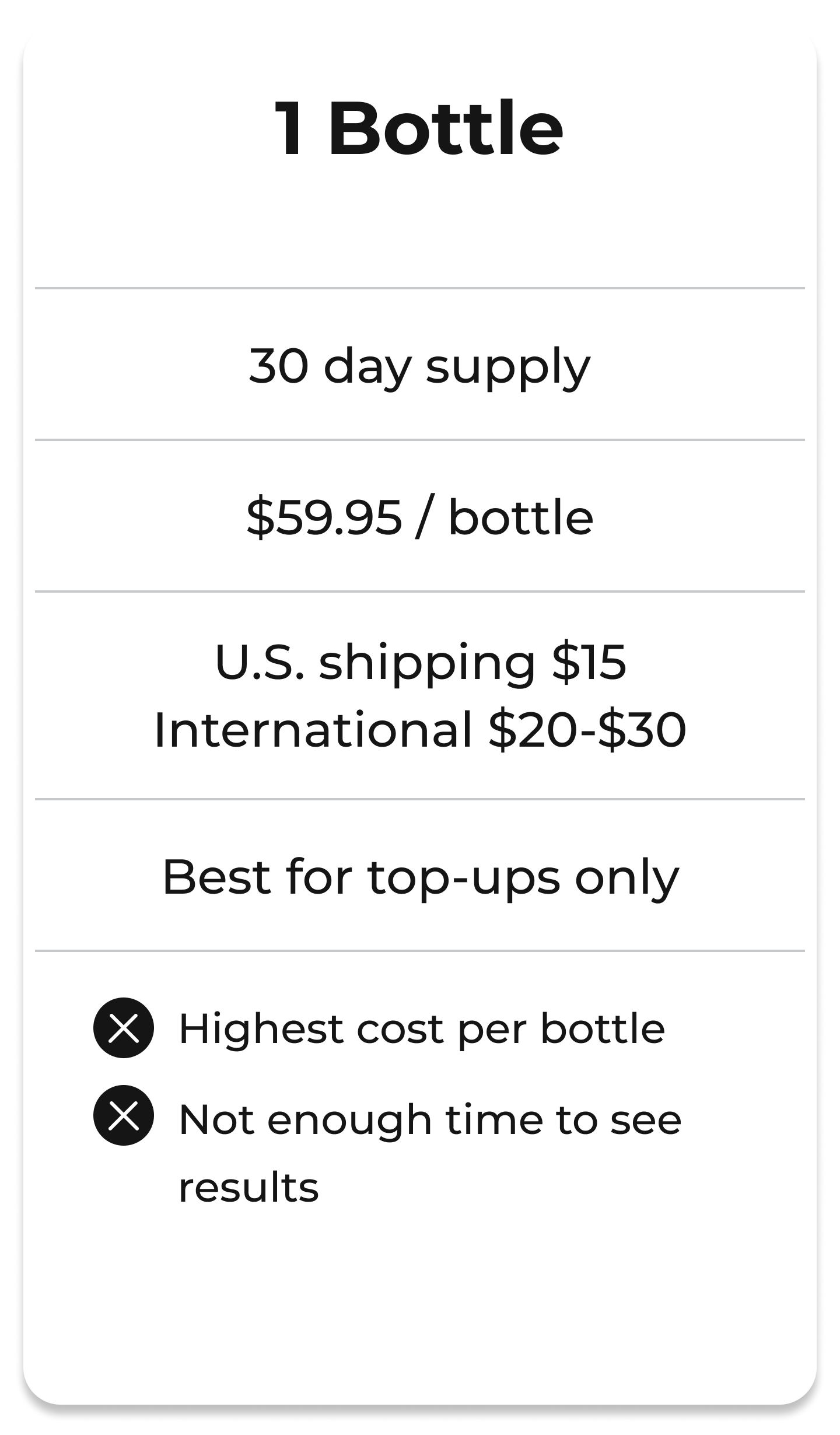 1 bottle