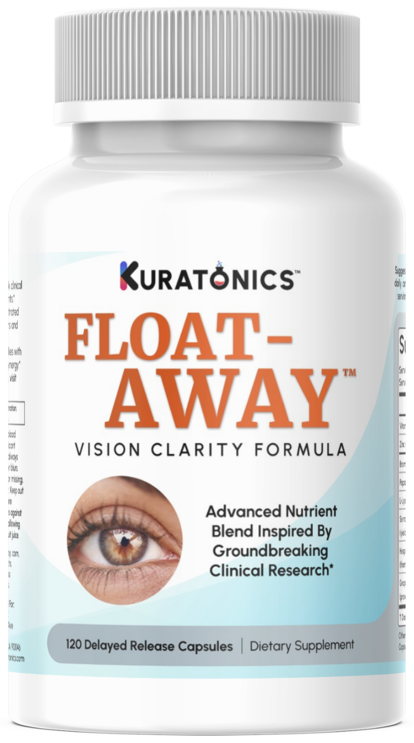 Front side of Float-Away supplement bottle